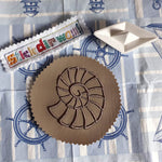 9x Stickdatei Fossil Satinstick und ITH - Sewando