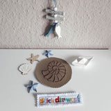 9x Stickdatei Fossil Satinstick und ITH - Sewando