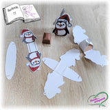 Digiset Christmas Penguin Plotterdatei, Sublimation, Digistamp, Digipaper - Sewando