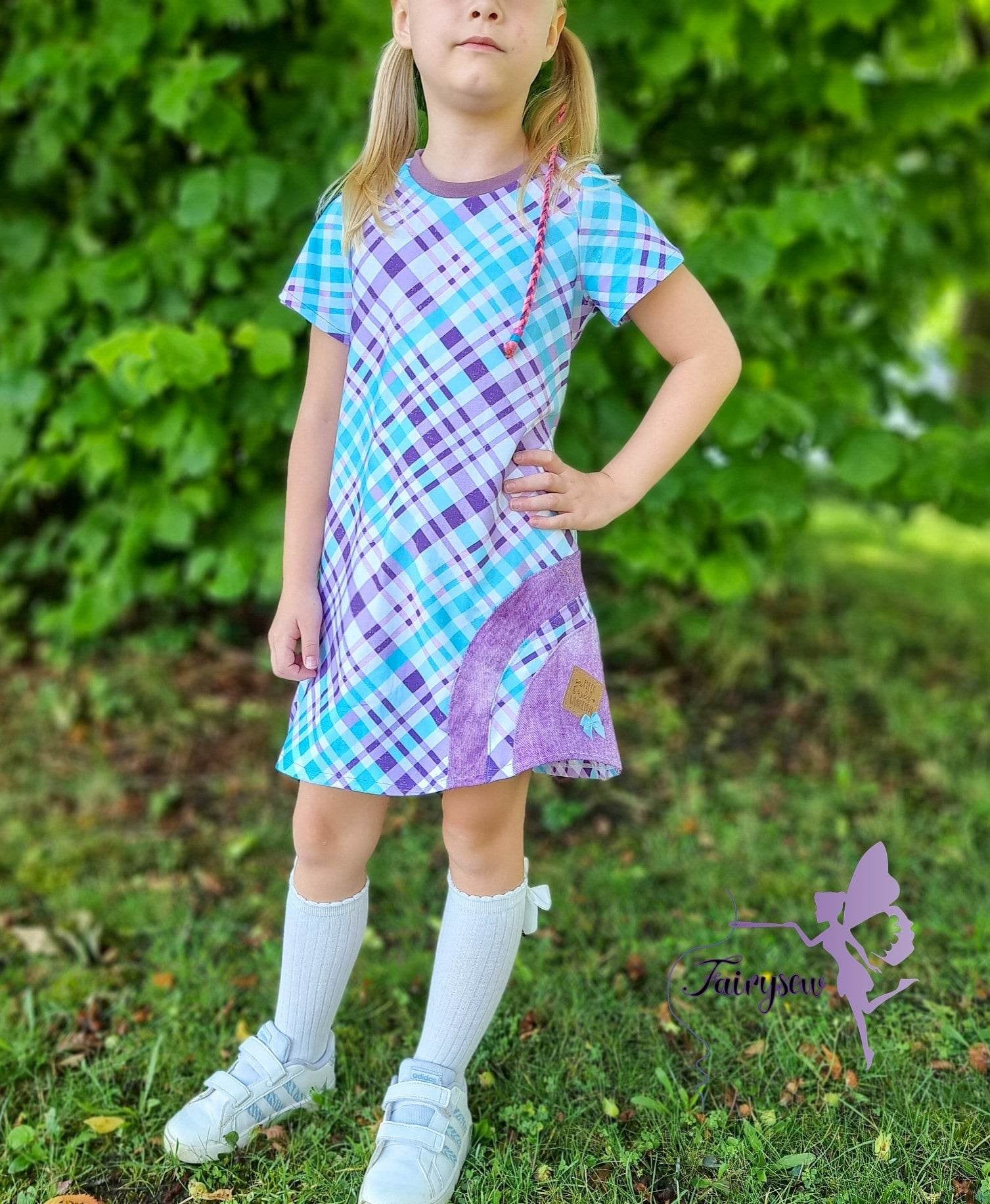 Schnittmuster *Big Wave Dress* #Ganzjahreskleid #Kleid Gr. 62-176. - Sewando
