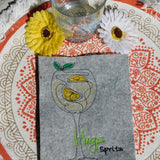 Stickdatei Single Line  "Cocktails"