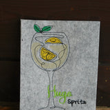 Stickdatei Single Line  "Cocktails"