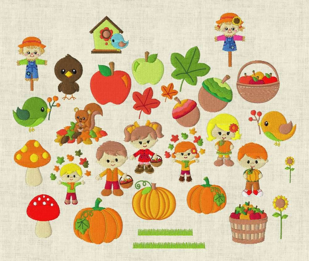 Stickdatei Herbst XXL Set 364 - Sewando