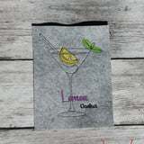 Stickdatei Single Line  "Cocktails"