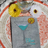 Stickdatei Single Line  "Cocktails"