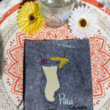Stickdatei Single Line  "Cocktails"