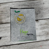 Stickdatei Single Line  "Cocktails"
