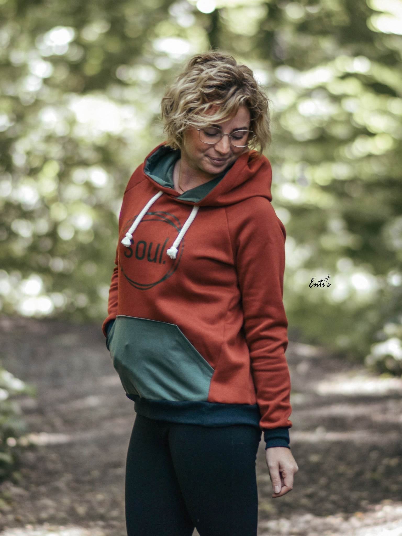 Schnittmuster Hoodie EBERN Gr. 34-56 + gratis Plotterdatei : - Sewando