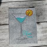Stickdatei Single Line  "Cocktails"