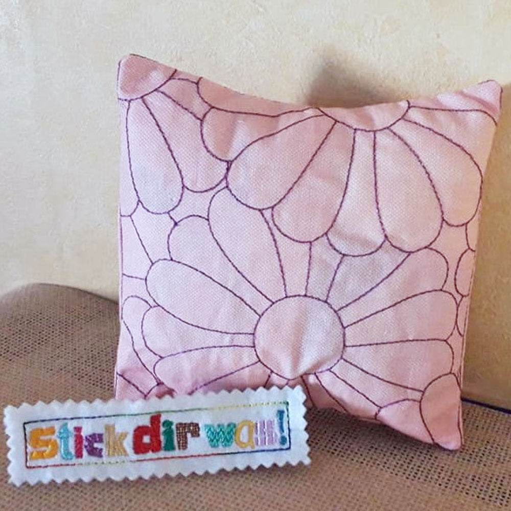 6x Stickdatei Füllmuster Blume - Sewando