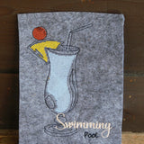 Stickdatei Single Line  "Cocktails"