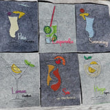 Stickdatei Single Line  "Cocktails"