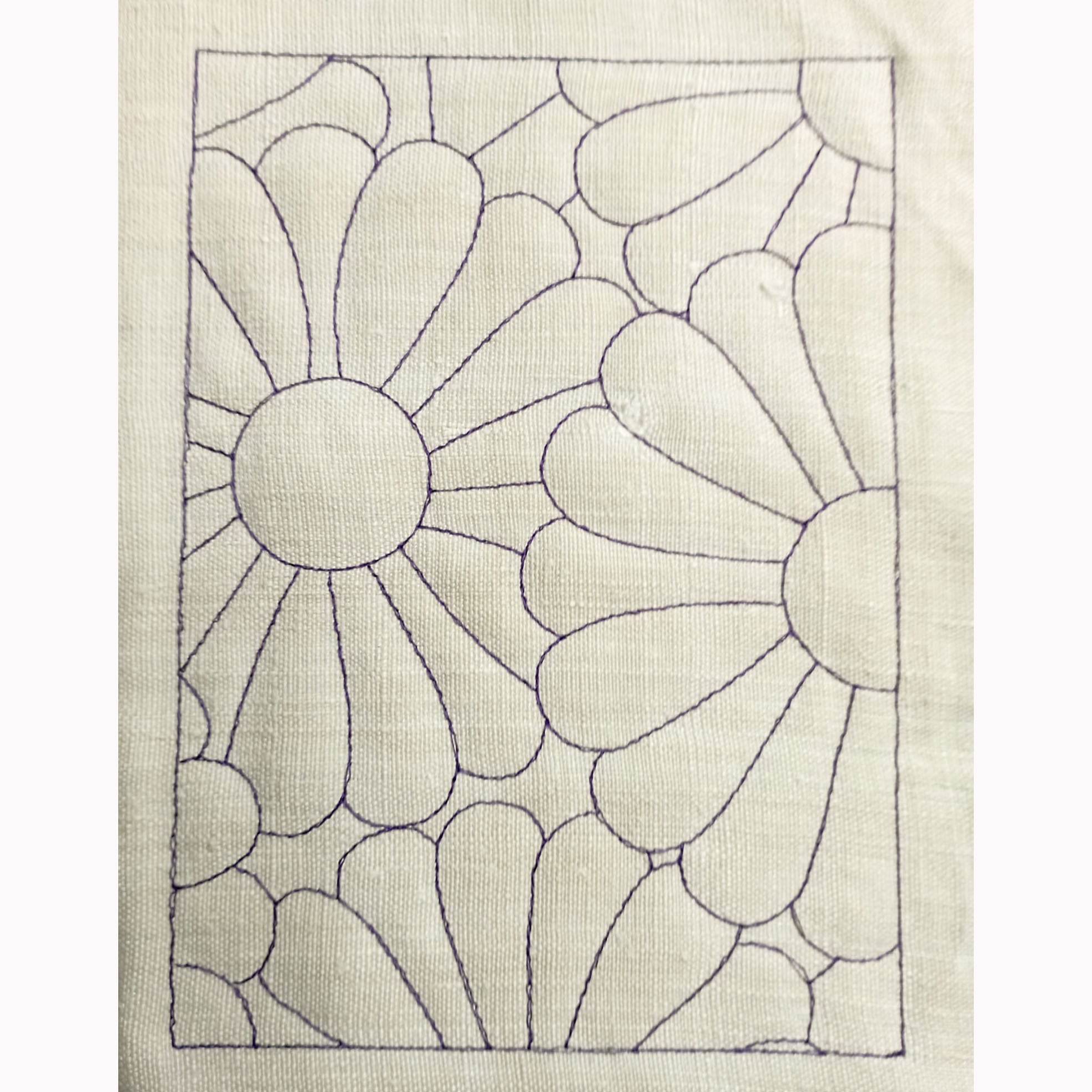 6x Stickdatei Füllmuster Blume - Sewando