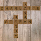Stickdatei - SCRABBLE Alphabet A-Z (und Umlaute Ä, Ö und Ü) - Sewando