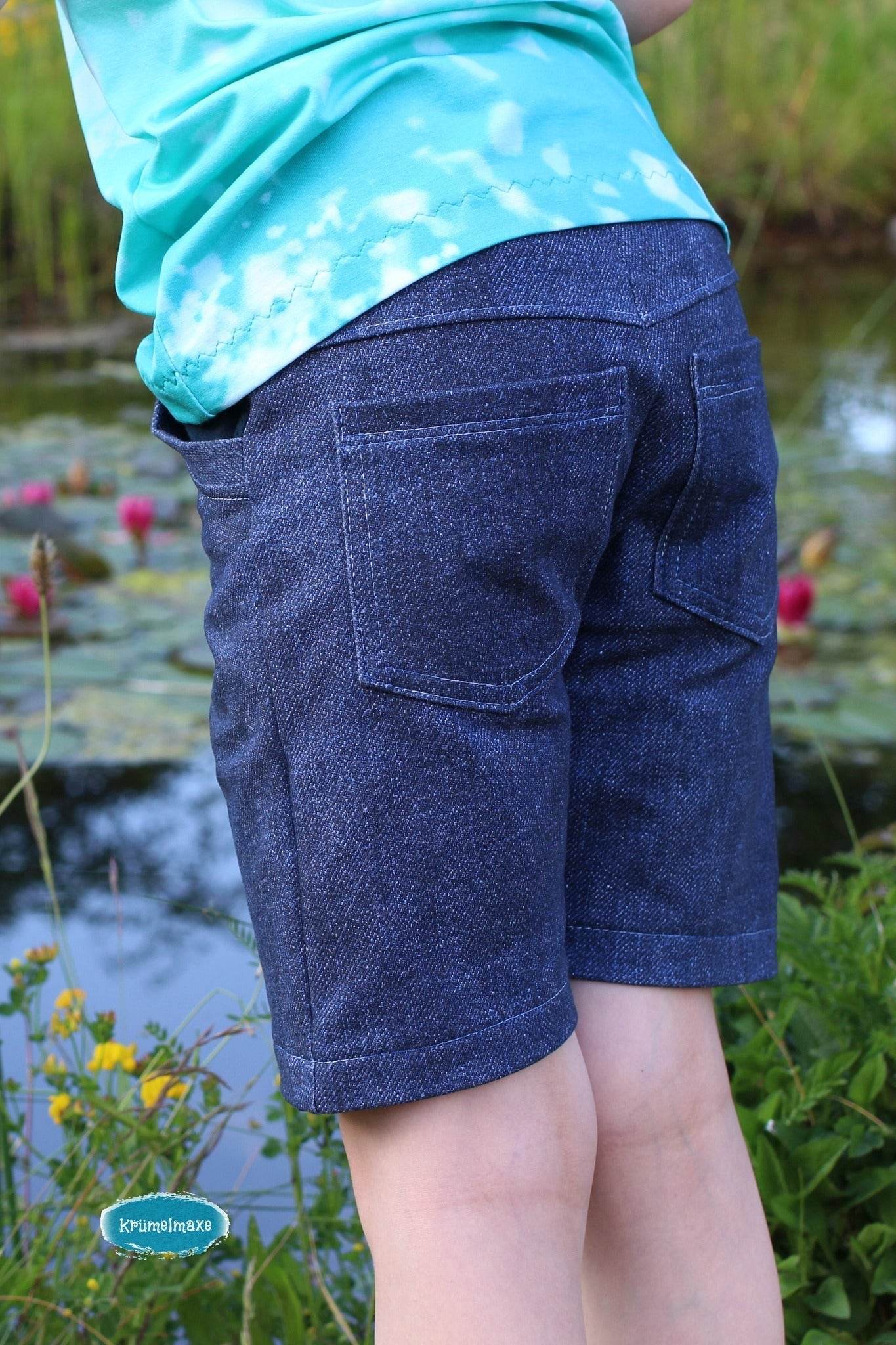 100% Passformgarantie Bermuda (3 Längen) Gr. 99-128cm Schnittmuster einzigartiges Passformsystem mit vielen Weiten und mehreren Hosentypen - Sewando