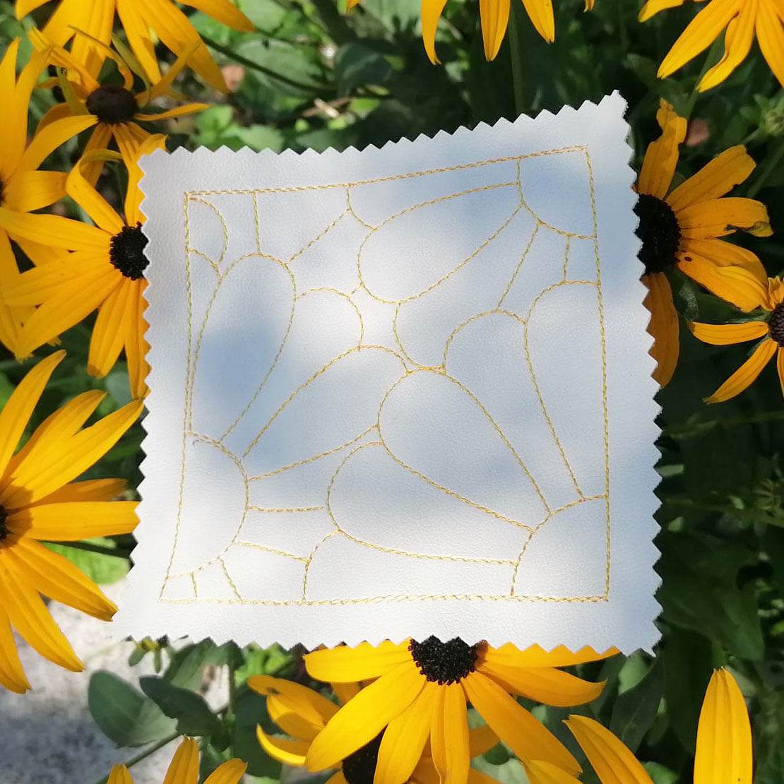6x Stickdatei Füllmuster Blume - Sewando