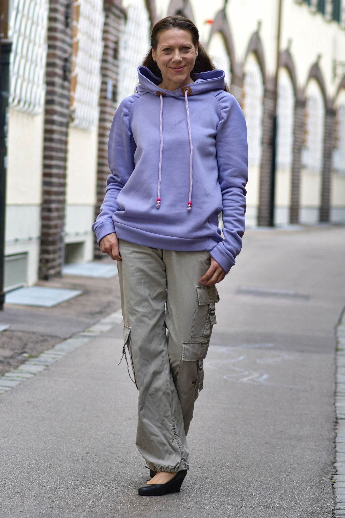 Schnittmuster Hoodie EBERN Gr. 34-56 + gratis Plotterdatei : - Sewando