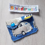 4x Stickdatei Minitäschchen "Welle"