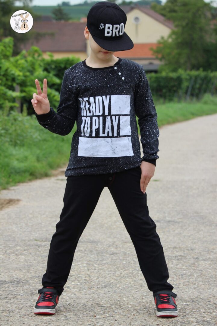 Sweatie Sweatpullover mit coolen Teilungen und Taschen - C: Familien-Sparpaket für 69cm-140cm Körpergröße - Sewando