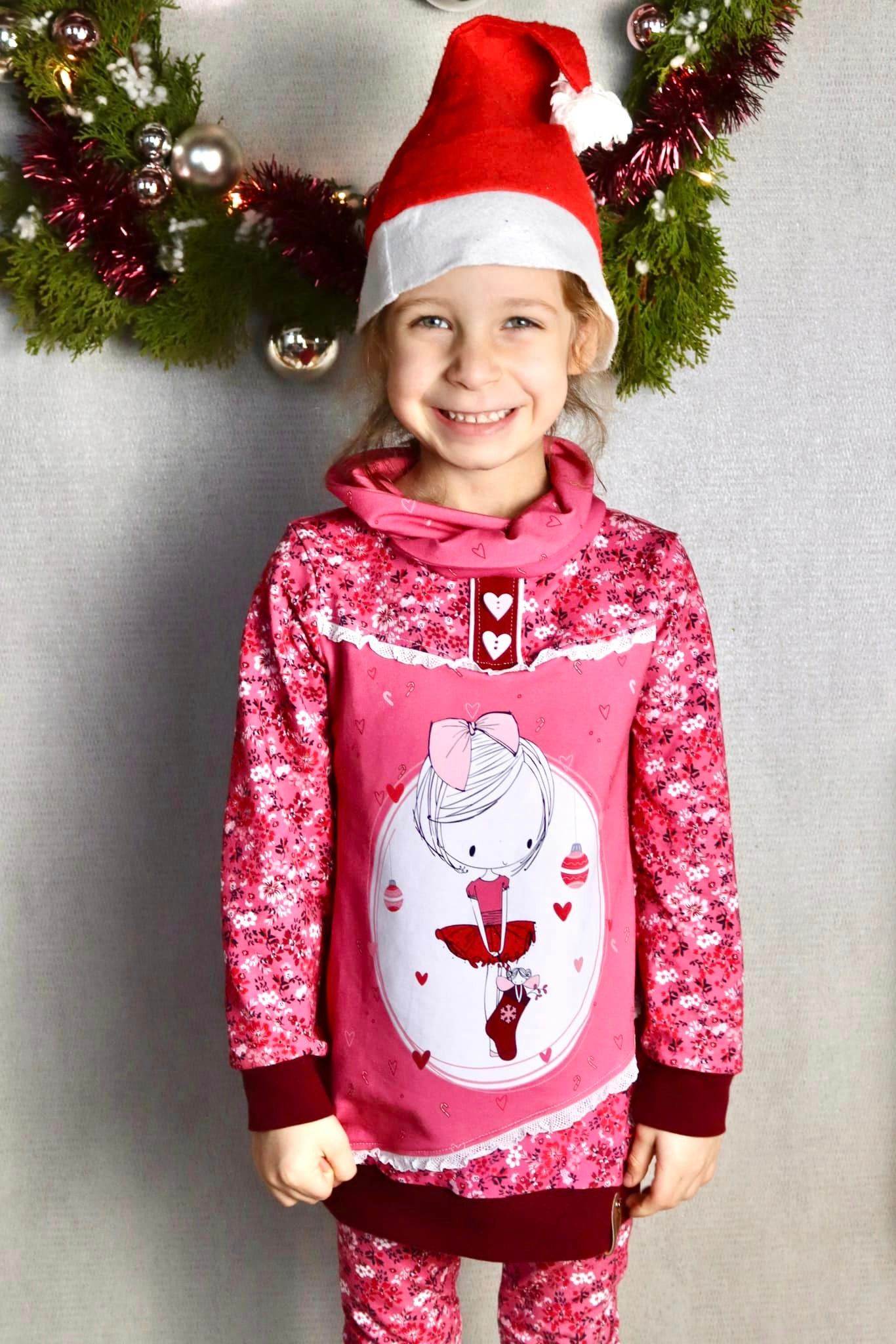 Schnittmuster Aya Pullover Kleid Gr. 80 bis 152 - Sewando