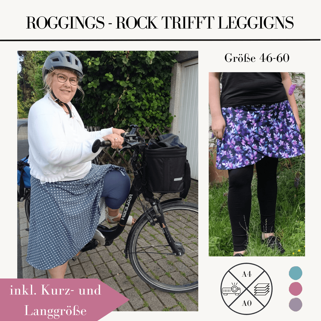 Schnittmuster Rock mit Leggings Roggings Curvy für Damen Gr. 46-60 - Sewando