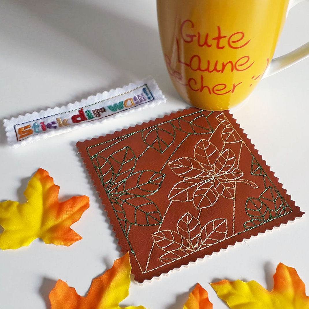 6x Stickdatei Füllmuster Kastanie - Sewando