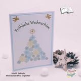 Digistamp Weihnachtsbaum Schneeflocken Plotten, Sublimation, Drucken, Digistamp - Sewando