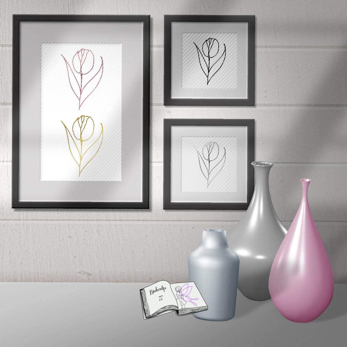 Digistamp Tulpe Plotterdatei, Sublimation, Drucken, ! - Sewando