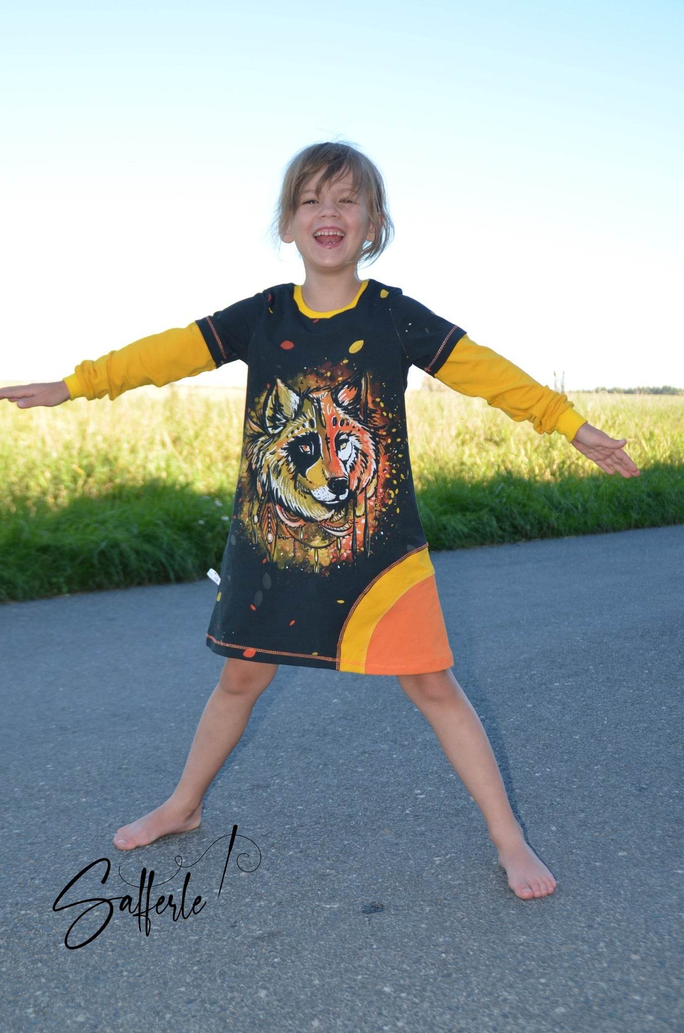 Schnittmuster *Big Wave Dress* #Ganzjahreskleid #Kleid Gr. 62-176. - Sewando