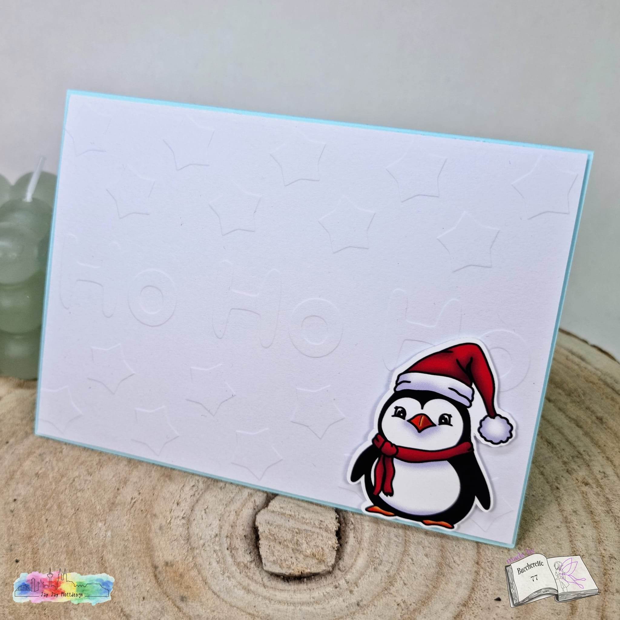 Plotterdatei Christmas Penguin, Sublimation, Digistamp, Digipaper - Sewando