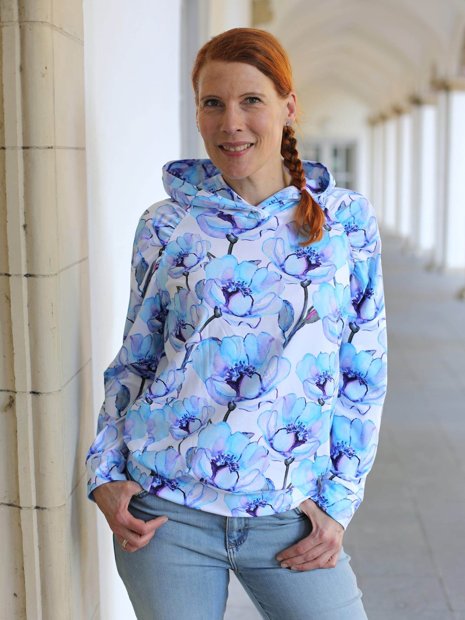 Schnittmuster Hoodie EBERN Gr. 34-56 + gratis Plotterdatei : - Sewando