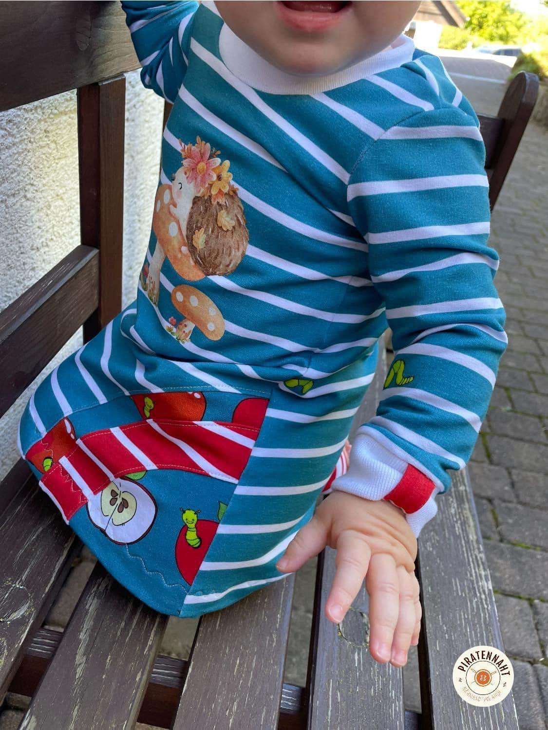 Schnittmuster *Big Wave Dress* #Ganzjahreskleid #Kleid Gr. 62-176. - Sewando