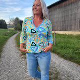 Schnittmuster Wickelshirt EDLING Gr. 34-54 : - Sewando