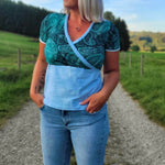 Schnittmuster Wickelshirt EDLING Gr. 34-54 : - Sewando