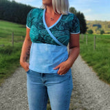 Schnittmuster Wickelshirt EDLING Gr. 34-54 : - Sewando