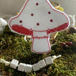 Stickdatei - 6 Pilze mit Gesicht (ITH und Doodle) - Sewando