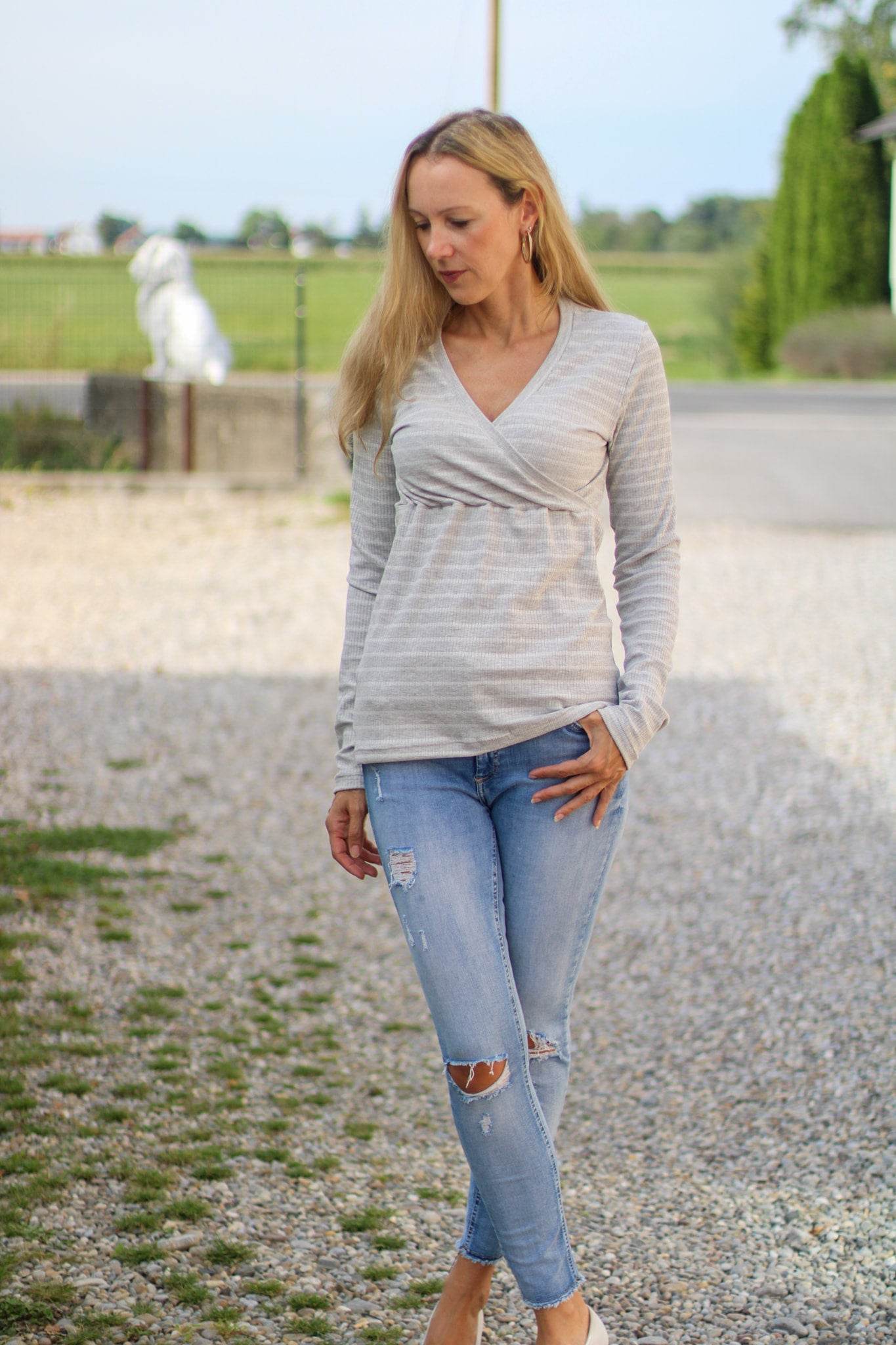 Schnittmuster Wickelshirt EDLING Gr. 34-54 : - Sewando