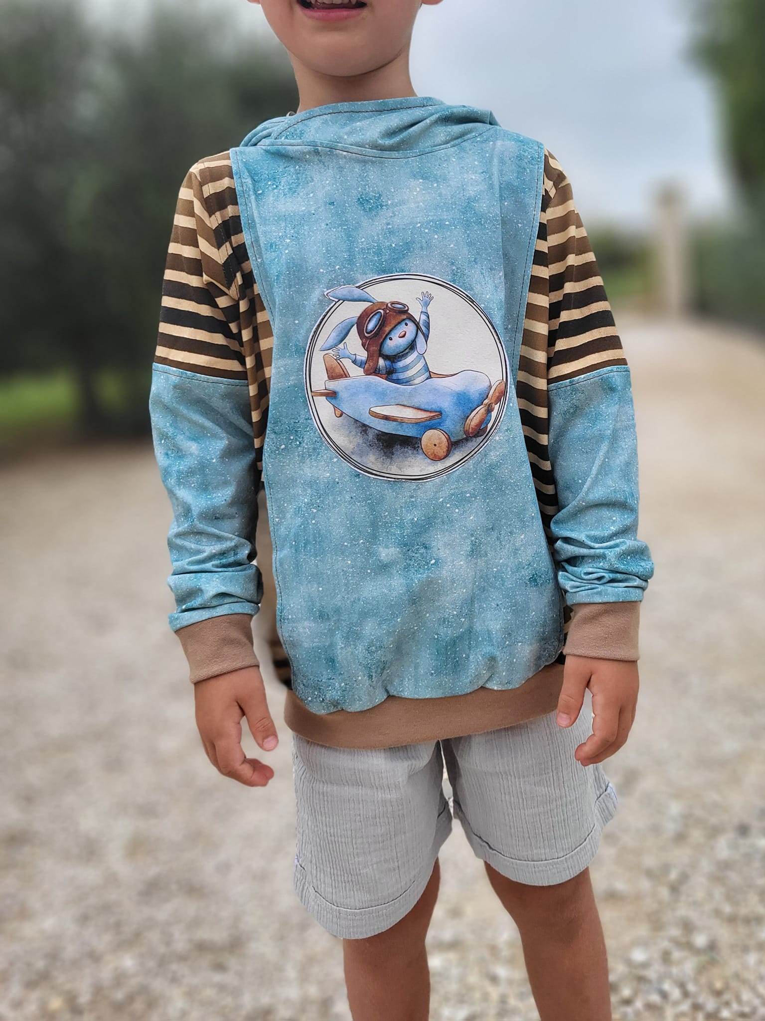Schnittmuster Hoodie Laurin Gr.122 - 176 - Sewando
