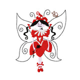 Stickdatei Schmetterling Butterflygirl 3 Dateien 13 cm x 18 cm, Stickmuster, Mädchen, Flügel - Sewando