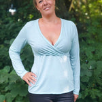 Schnittmuster Wickelshirt EDLING Gr. 34-54 : - Sewando