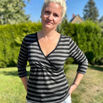 Schnittmuster Wickelshirt EDLING Gr. 34-54 : - Sewando