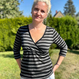 Schnittmuster Wickelshirt EDLING Gr. 34-54 : - Sewando