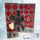 Digiset Christmas Penguin Plotterdatei, Sublimation, Digistamp, Digipaper - Sewando