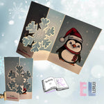 Digiset Christmas Penguin Plotterdatei, Sublimation, Digistamp, Digipaper - Sewando
