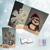 Digiset Christmas Penguin Plotterdatei, Sublimation, Digistamp, Digipaper - Sewando