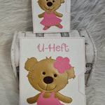 Stickdatei Teddy Ballerina Tänzerin U-Heft Impfpass Set 751 - Sewando