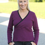 Schnittmuster Wickelshirt EDLING Gr. 34-54 : - Sewando