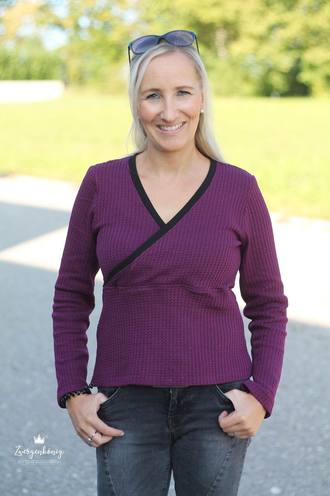 Schnittmuster Wickelshirt EDLING Gr. 34-54 : - Sewando