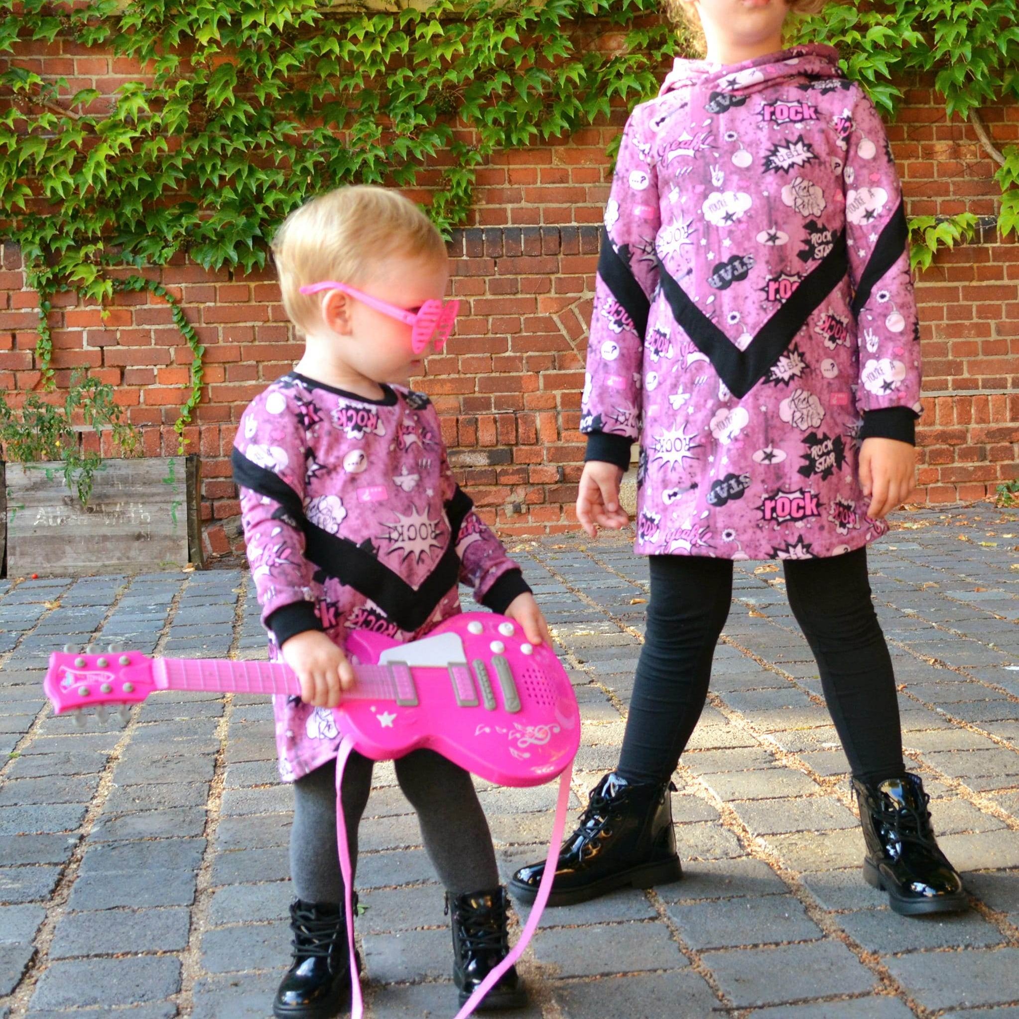 Schnittmuster / Sewing Pattern *Big Funnel Hoodie & Hoodie Dress* Size 62-176 / 3m - 18 Years - Sewando