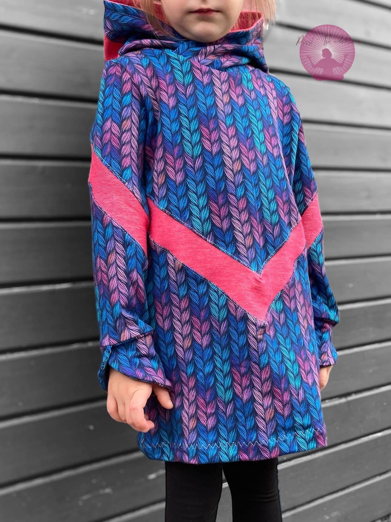 Schnittmuster *Big Funnel Hoodie & Hoodiekleid* Gr. 62-176 - Sewando